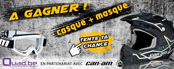 Concours Quad.be, casque + masque cross à gagner !